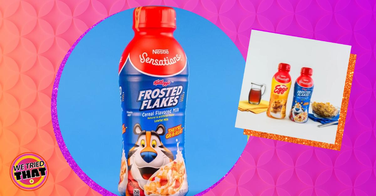 We Tried That Nestlé Sensations Frosted Flakes Cereal Flavored Milk