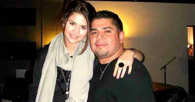 Selena Gomez and her dad