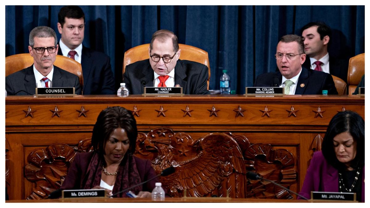 The U.S. House Judiciary Committee votes to impeach President Donald Trump. 