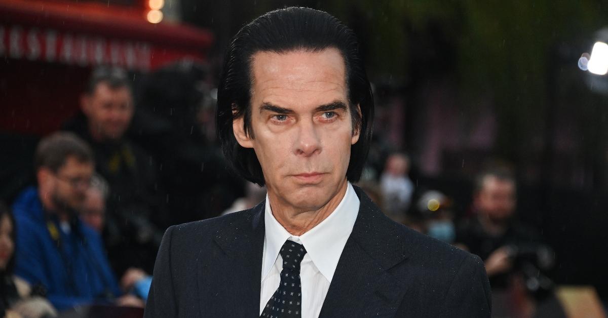 LONDON, ENGLAND - APRIL 08: Nick Cave attends the World Premiere of "Back To Black" at Odeon Luxe Leicester Square on April 8, 2024 in London, England. (Photo by Dave Benett/WireImage)