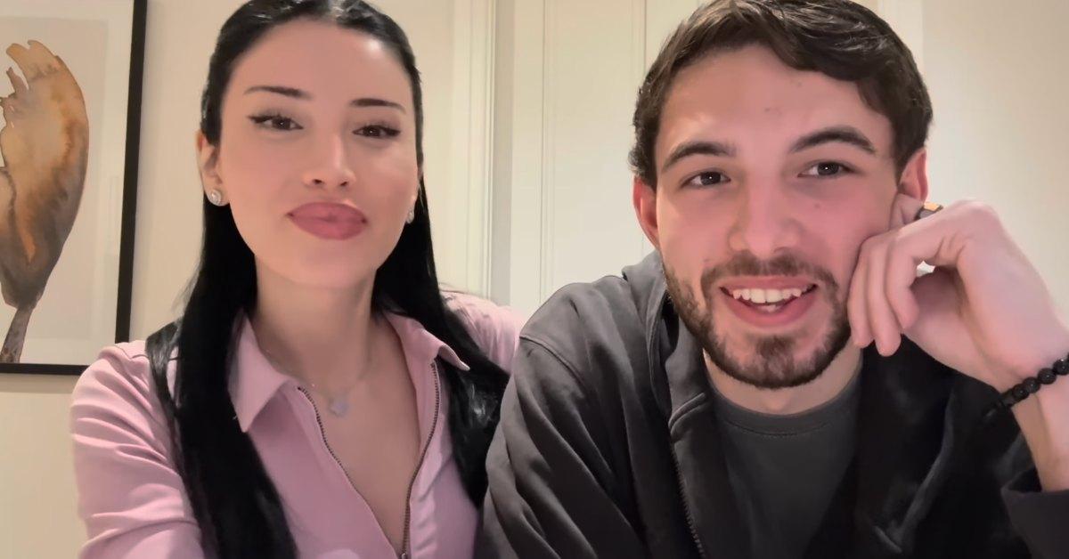 Landon and Liz during a Q&A on YouTube.