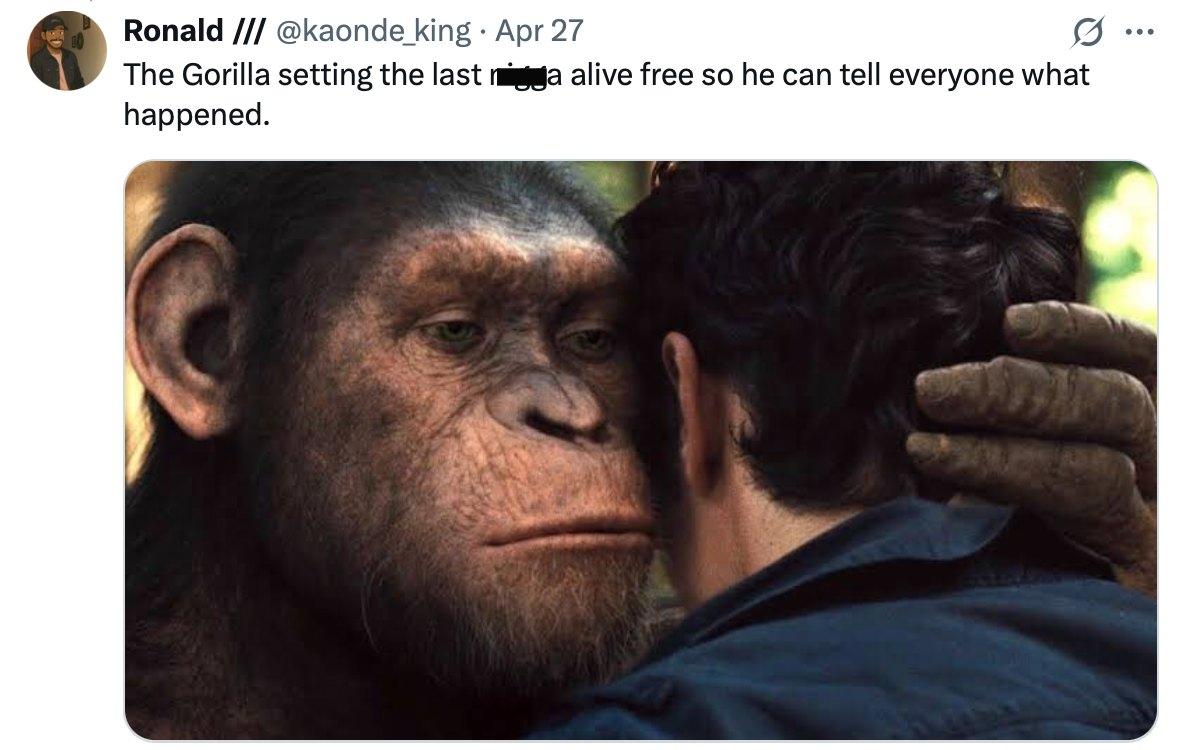 Funny 100 guys vs. 1 gorilla meme