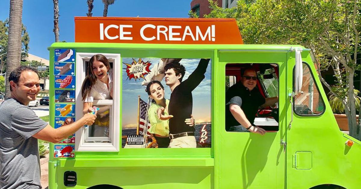 how to find lana del reys ice cream truck