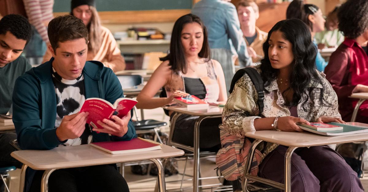 Ben and Devi during class in Season 4 of 'Never Have I Ever'