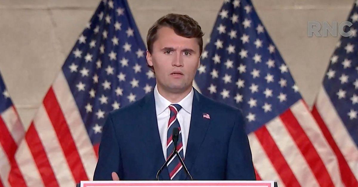 Charlie Kirk speaking at the 2020 RNC. 