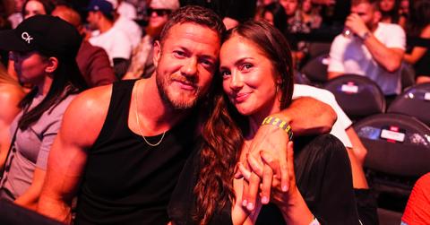 Minka Kelly and Dan Reynolds at the UFC 303 match (2024)