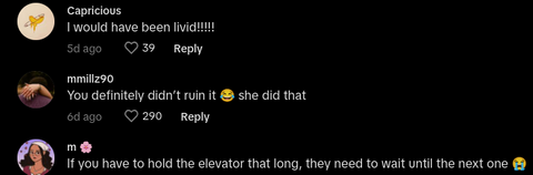 tiktok woman stuck in elevator because of kid's poster project