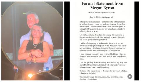Did Megan Byron Actually Release a Statement About Her Husband?