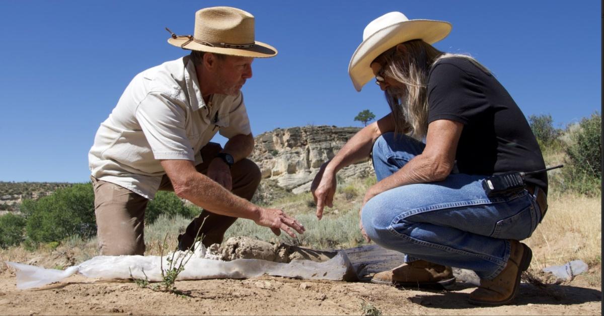 Members of "Mystery at Blind Frog Ranch" look for hidden gold.