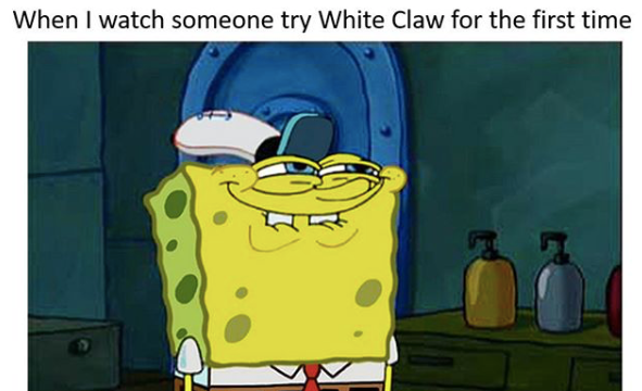 white claw surge meme