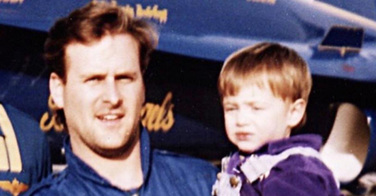 Dave Coulier with his son Luc when he was a toddler.