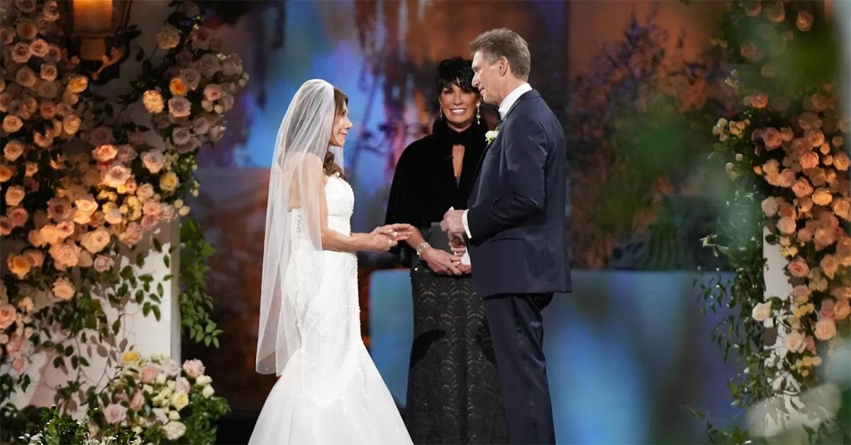 Gerry and Theresa during their wedding ceremony on 'The Golden Bachelor.' 