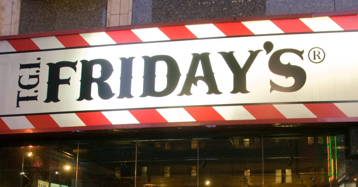 TGI Fridays sign outside of the building