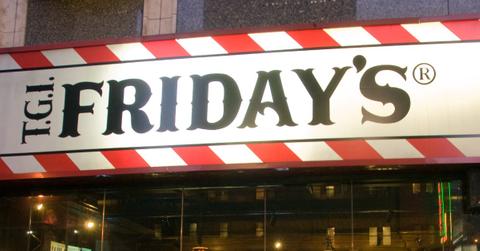 TGI Fridays sign outside of the building