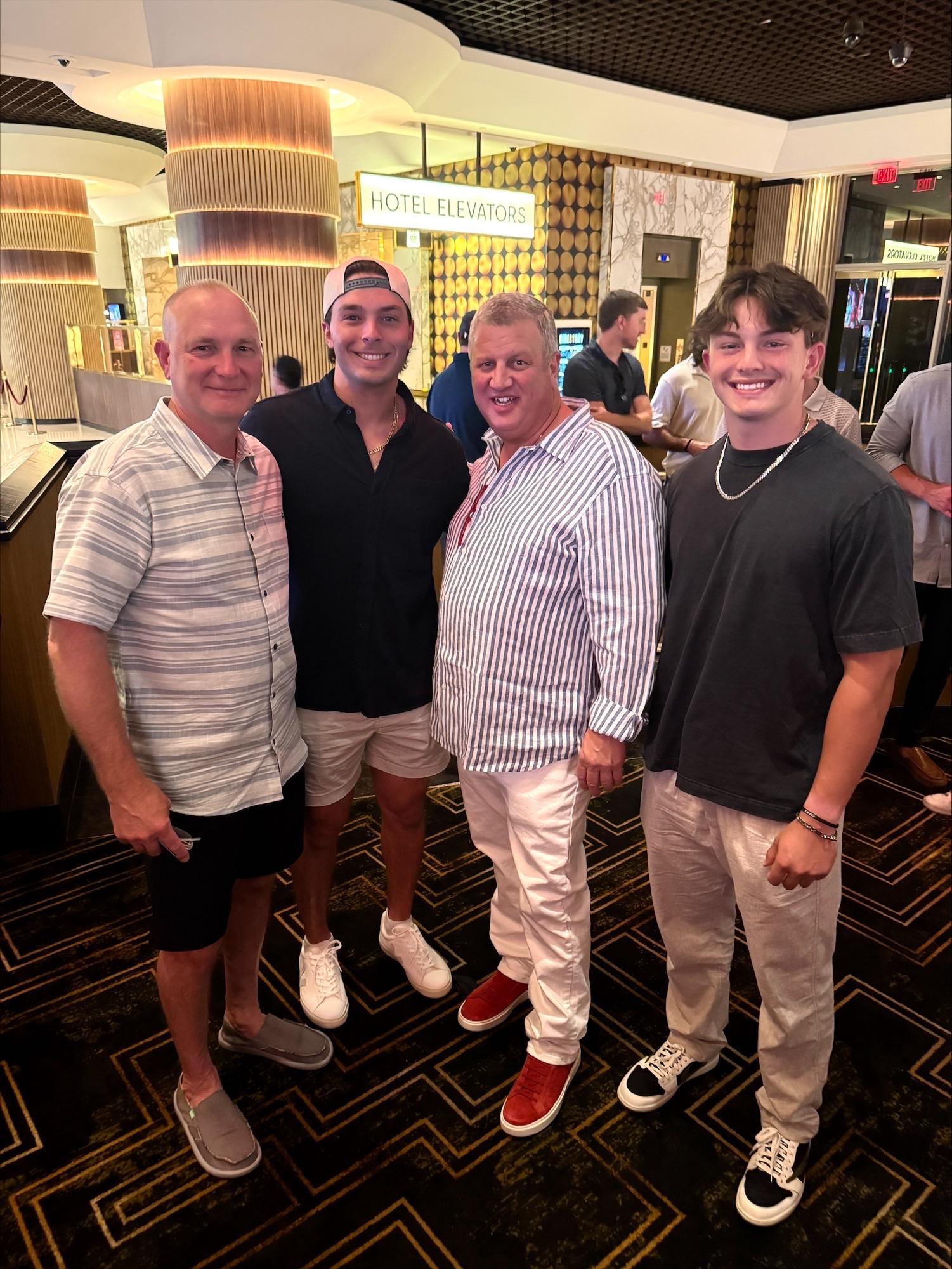 mlb draftees andrew fischer luke hill father brian fischer circa ceo owner derek stevens las vegas