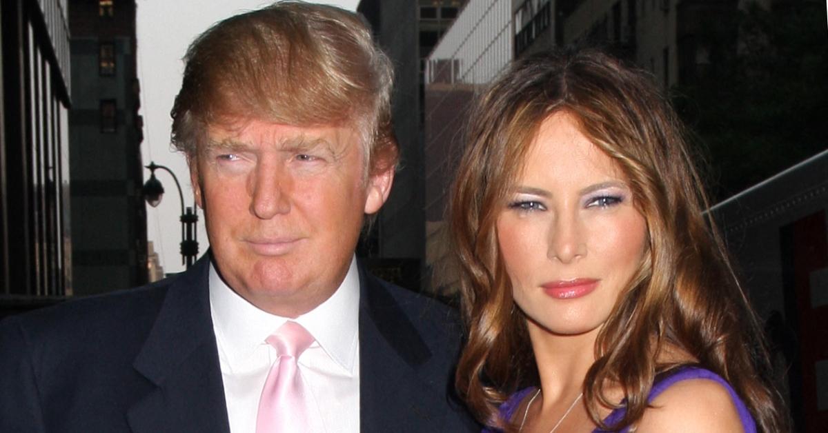 (L-R): Donald and Melania Trump