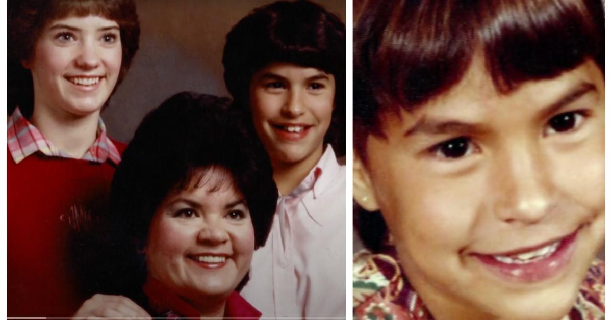 (L-R): Jonelle Matthews (R) with her mother and sister; Jonelle Matthews smiles in a photo