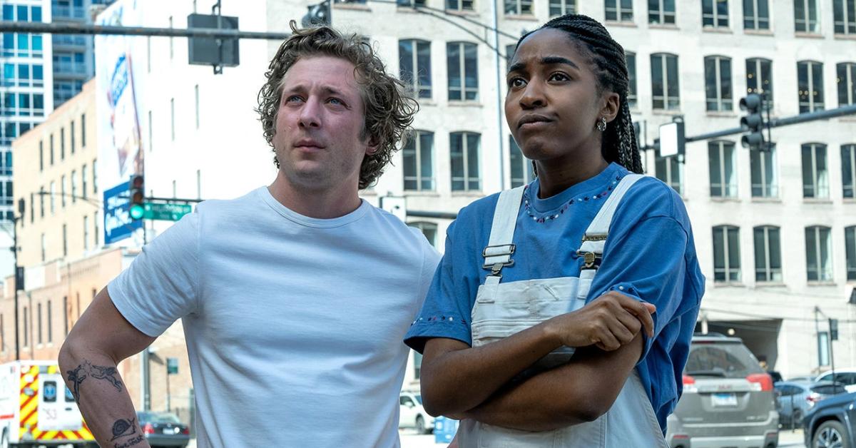 Jeremy Allen White as Carmy and Ayo Edebiri as Sydney in Season 2 of 'The Bear'
