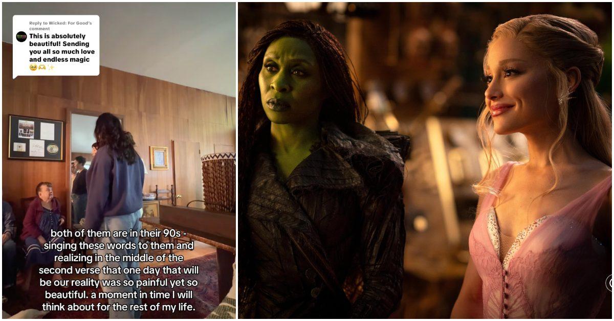 Granddaughters Sing “For Good” to Grandparents in Their 90s