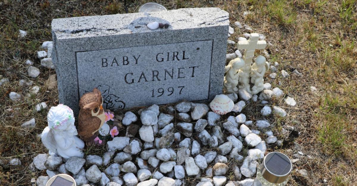 The headstone of Baby Garnet