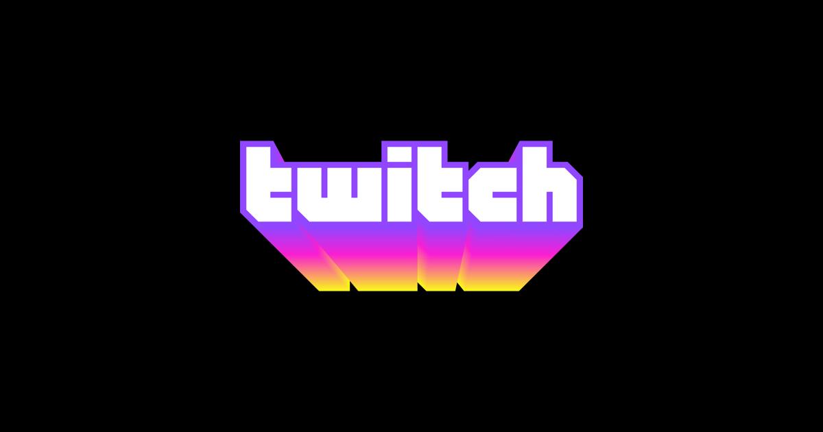 Image of a rainbow-styled Twitch logo.