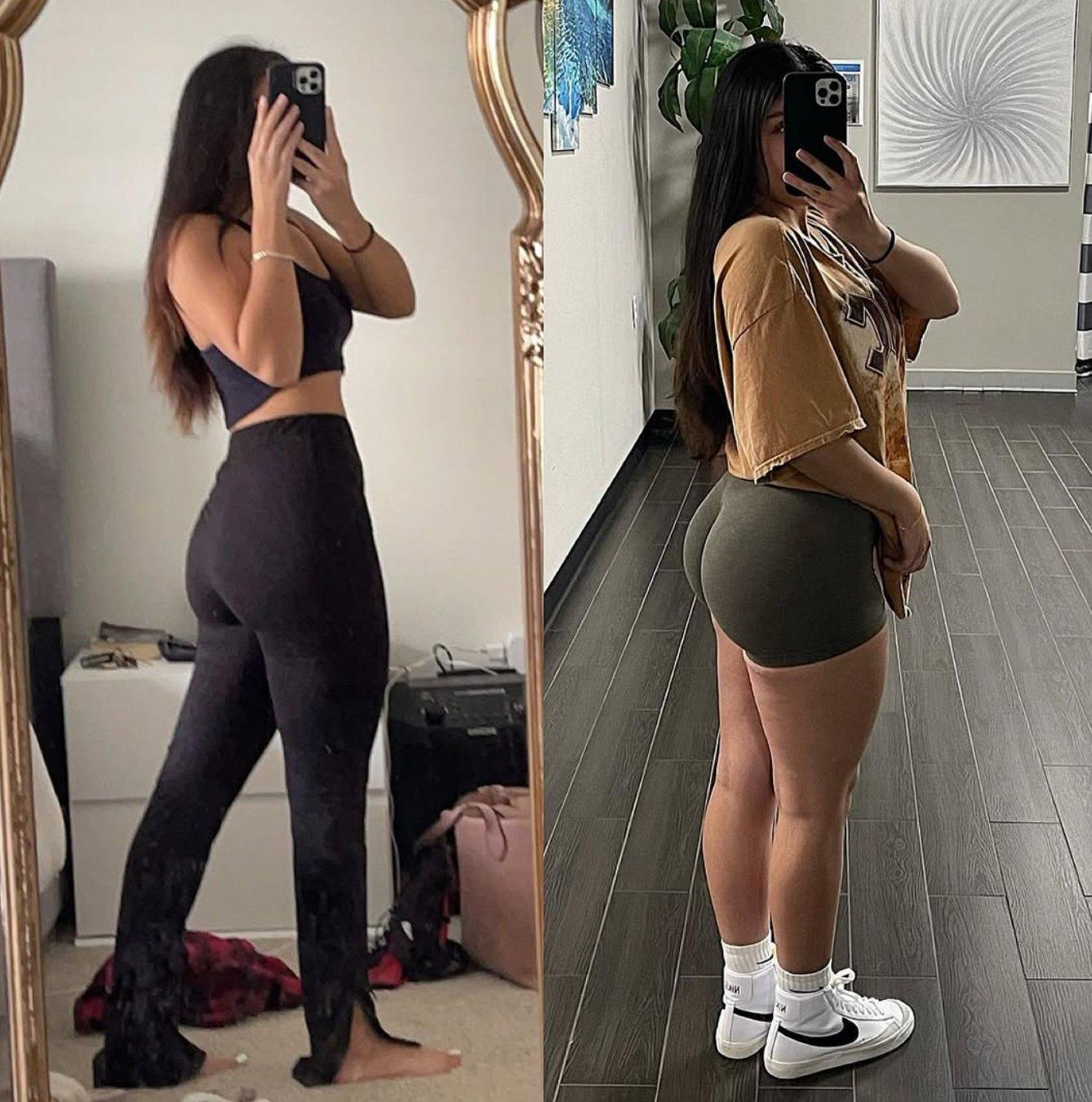 Huda Mustafa from 'Love Island USA' before plastic surgery vs. after.