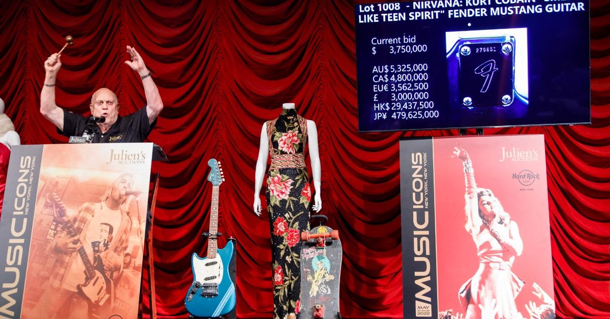 The day Jim Irsay bought the guitar Kurt Cobain used in the 'Smells Like Teen Spirit' video