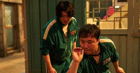 Playing marbles in 'Squid Game'