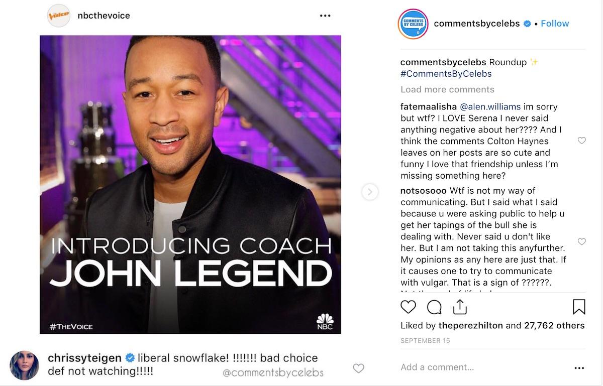 john legend chrissy teigen the voice