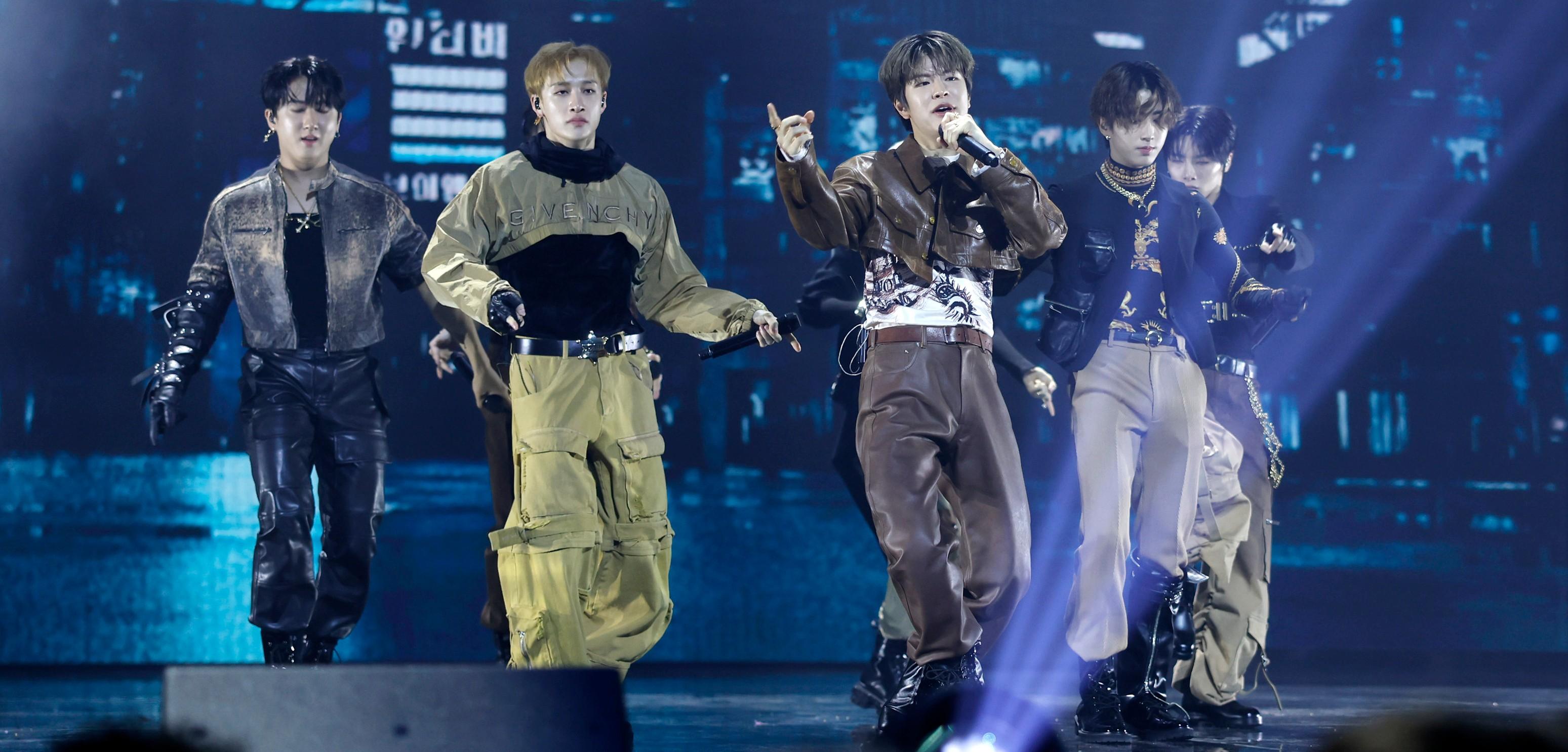 Stray Kids performs onstage during the 2023 MTV Video Music Awards