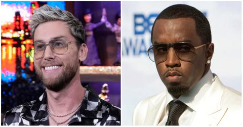 (l-r): Lance Bass and Sean "Diddy" Combs