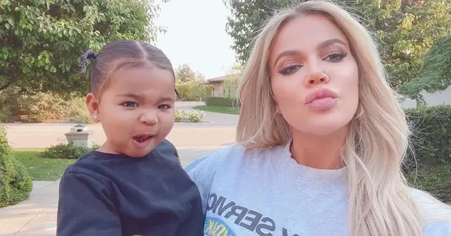 Khloe Kardashian with daughter True