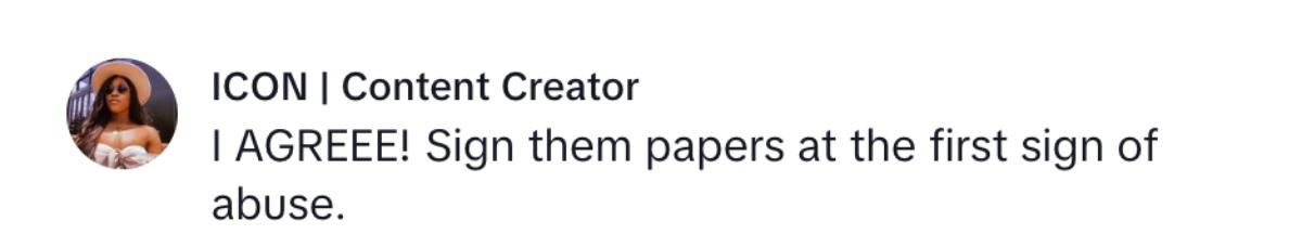 Comment on viral video of woman saying she annulled marriage after husband smashed cake in her face.