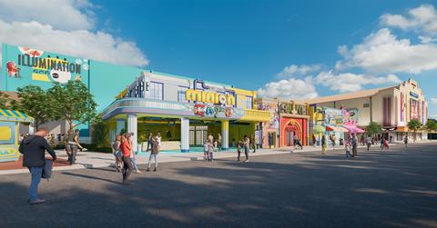 A rendering of Minion Land