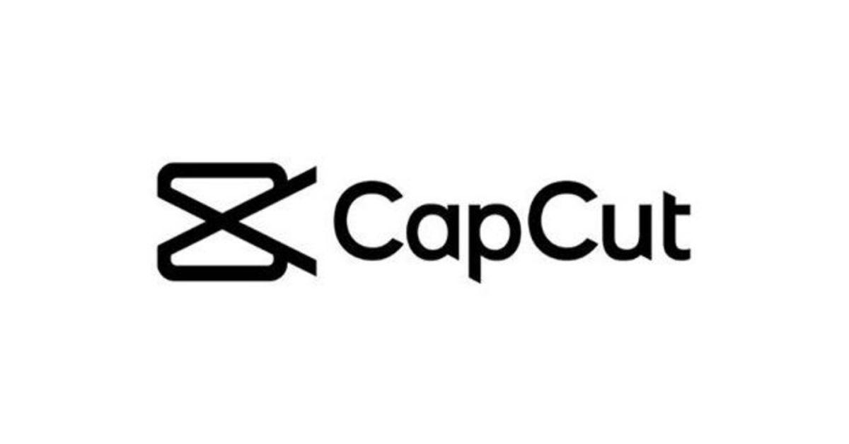 The CapCut logo on a white backdrop. 