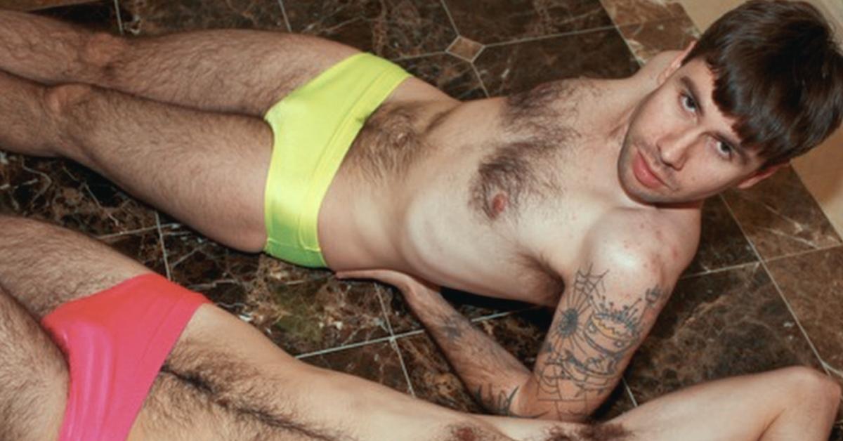 An American Apparel model 