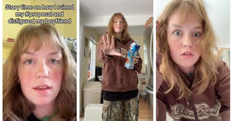 Woman throws hot chocolate on boyfriend during proposal