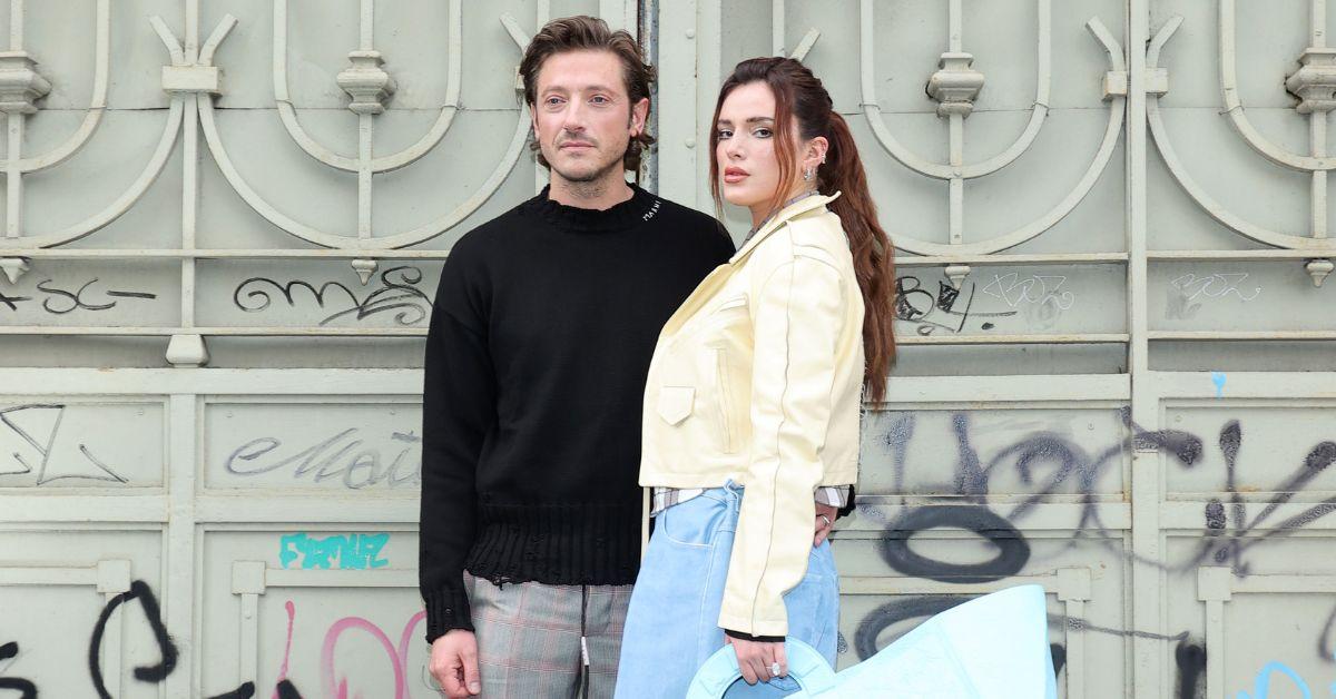 Mark Emms et Bella Thorne assistent au défilé Marni automne/hiver 2024 lors de la Fashion Week de Milan