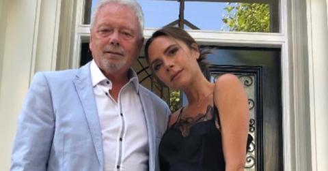 Victoria Beckham with her dad