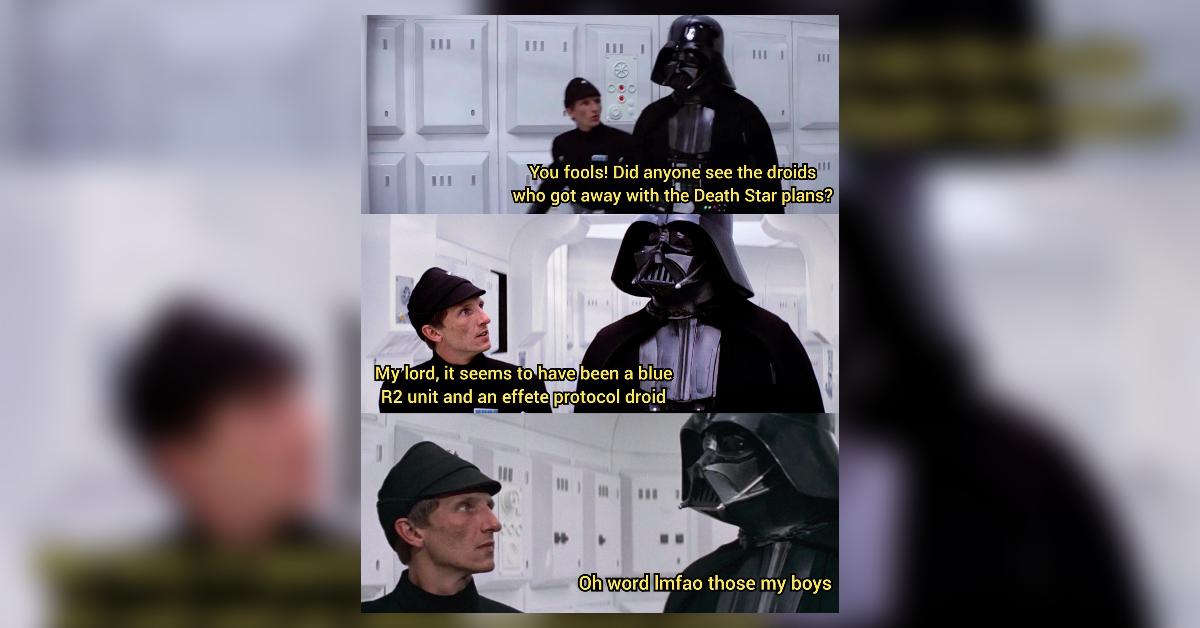 Darth Vader Star Wars meme