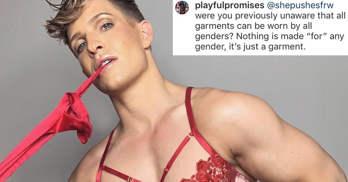 lanthanum bad Incorporate Playful Promises Lingerie Shuts Down Haters After It Features Male Model on  Instagram