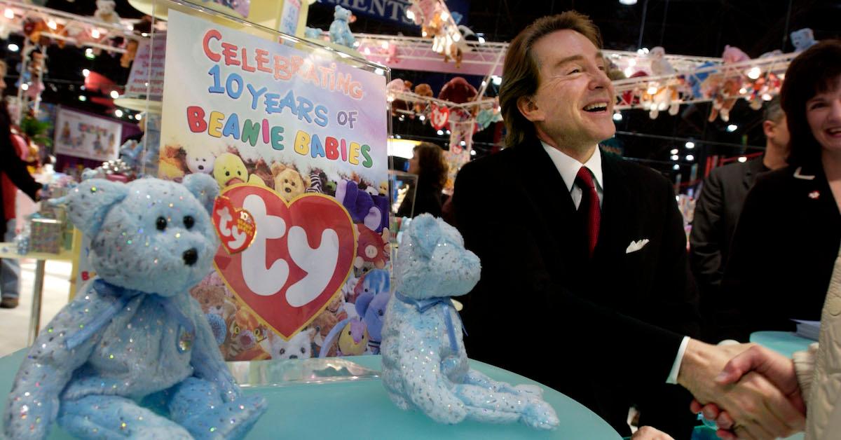 Ty Warner with beanie babies