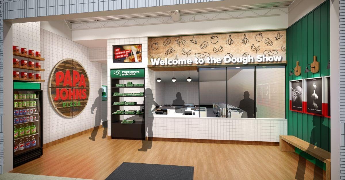 Papa Johns new restaraunt design