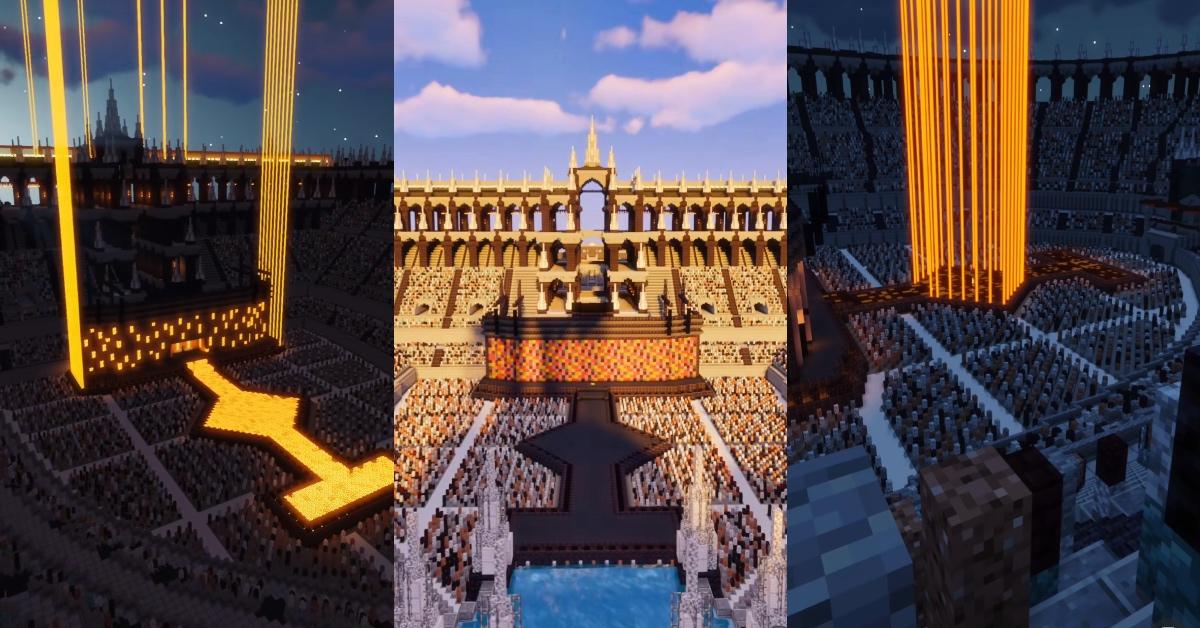 The recreation of Taylor's Era's Tour in 'Minecraft' by Kingdoms of Altera on TikTok