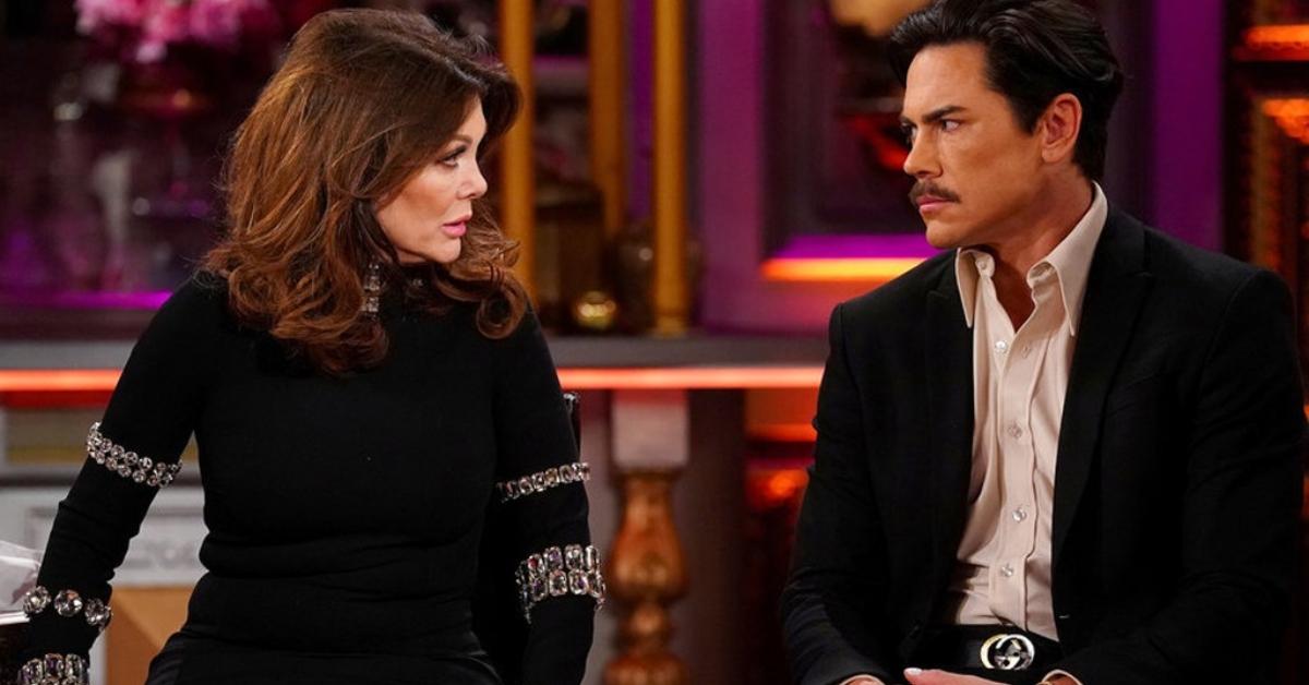 Lisa Vanderpump and Tom Sandoval at a VPR reunion