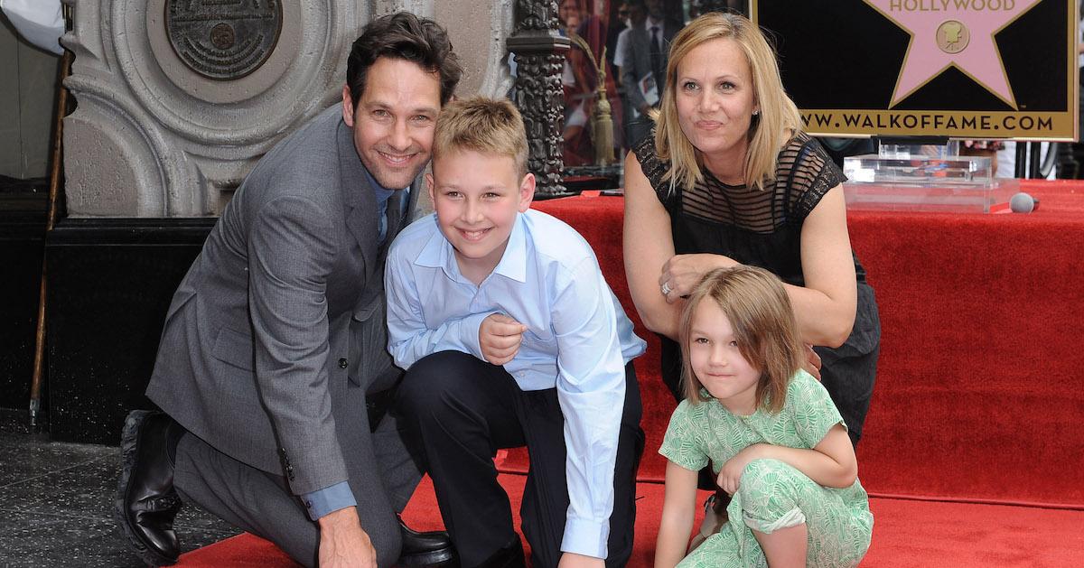 Paul Rudd, Jack Sullivan Rudd, Julie Yaeger, and Darby Rudd