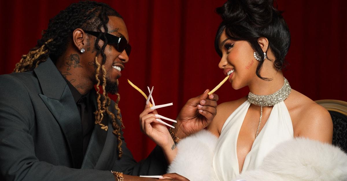 Cardi B and Offset share french fries at McDonald's