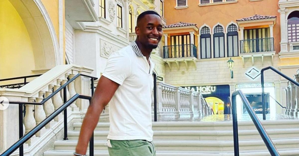 The Bachelorette Season 20 contestant Xavier Bonner poses for an Instagram photo