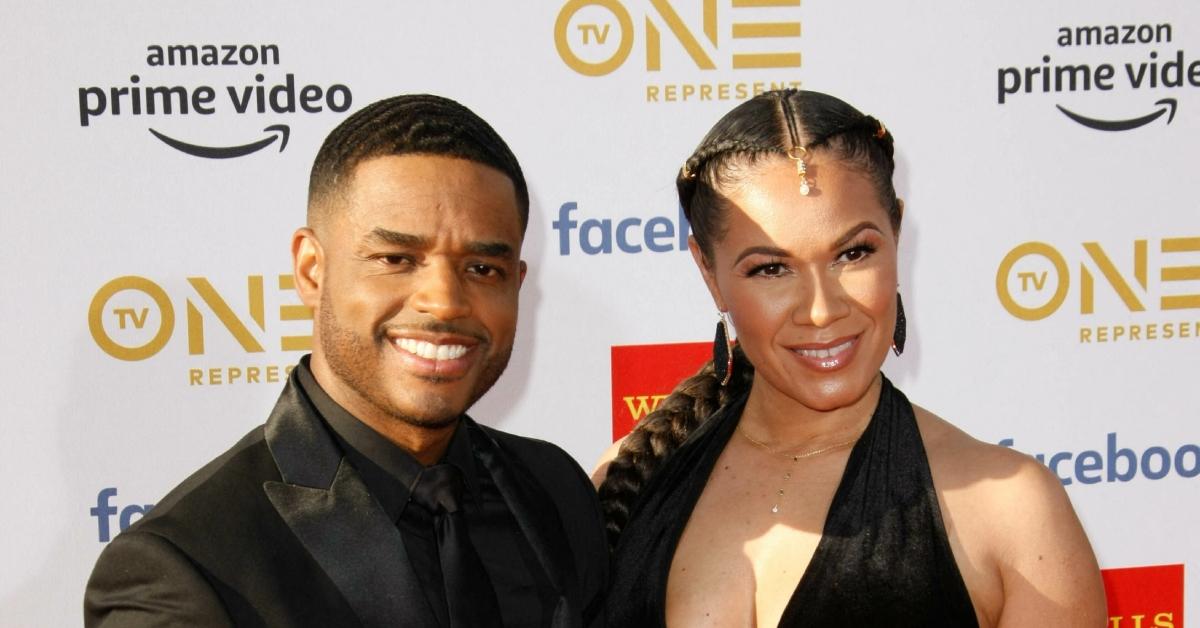 (l-r): Larenz Tate and his wife, Tomasina Parrott