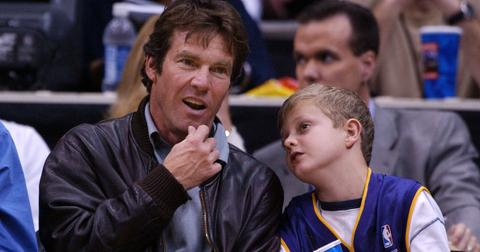 Dennis Quaid and Jack Quaid in 2003